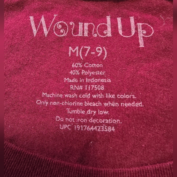 Wound UP Graphic T-Shirt "Im Not Bossy" Burgandy. Size M - Picture 5 of 6
